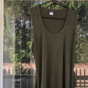 Ruched Olive Green Maxi Dress